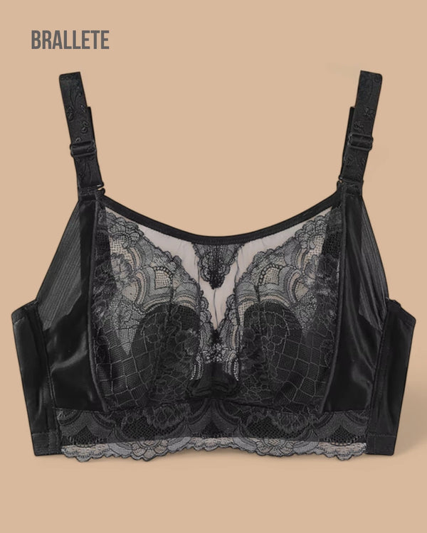Brasier Bralette de Encaje Sin Relleno - Brallete Brasier Bralette