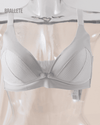 Brasier de Lactancia sin Varillas con Doble Cierre - Kit 3 Piezas 3x Gris Brasier de Lactancia