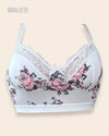 Brasier Bralette Sin Relleno Sin Varillas Nemorosa - Brallete Blanco Brasier Bralette