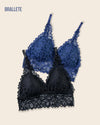 Brasier Bralette de Encaje Sin Varillas y Con Relleno – Compra 2 y Llévate 3 Brasier Bralette