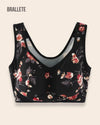 Brasier Top Sin Varillas Con Relleno - Brallete Negro Brasier Top
