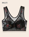 Brasier Top Sin Varillas Sin y Relleno Jazmín - Brallete Preto Brasier Top