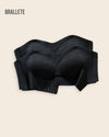 Brasier Sin Tirantes Modelador con Doble Cierre - ¡Compra 1 y Lleva 2! 2x Negro Brasier Sin Tirantes