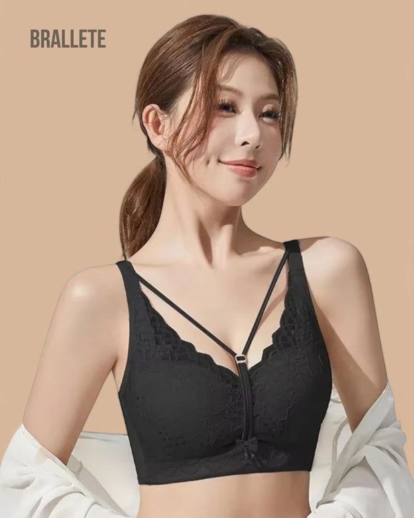 Brasier Longline de Encaje con Relleno Fino Lirio – ¡Compra 1 y Llévate 2! Brasier Longline