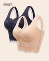 Brasier Longline Con Encaje Sin Varillas – Compra 1 y Llévate 2 Negro + Nude Brasier Longline