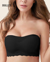 Brasier Plus-Size Sin Tirantes y Copas Removibles - Compra 1 y Llévate 2 Brasier Sin Tirantes