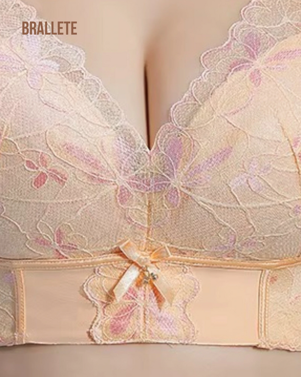 Brasier Longline de Encaje con Relleno Fino y Alto Soporte – Brallete Brasier Longline