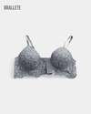 Brasier Push-Up Longline de Encaje con Fecho Frontal – ¡Compra 1 y Lleva 2! Brasier Longline