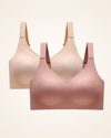 Brasier Brallete Prime Gel - Sin Costuras ni Varillas Nude + Rosa Brasier Bralette