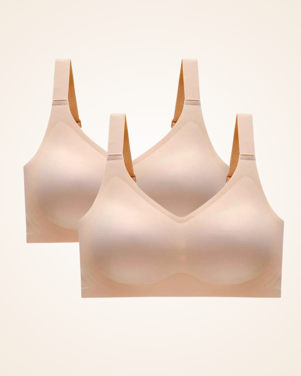 Brasier Brallete Prime Gel - Sin Costuras ni Varillas Nude + Nude Brasier Bralette
