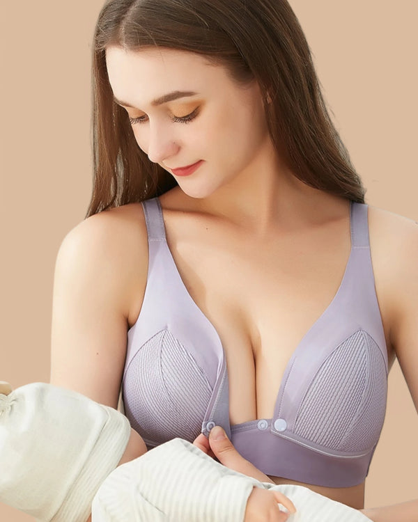 Brasier de Lactancia sin Varillas con Doble Cierre - Kit 3 Piezas Brasier de Lactancia