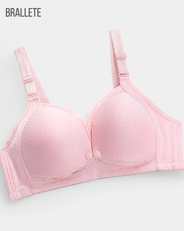 Brasier de Lactancia sin Varillas y Transpirable Rosa Claro Talla de copa única Brasier de Lactancia