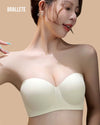 Brasier Balconette Push-Up Sin Tirantes Removibles y Sin Varillas - Brallete Brasier Balconette