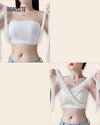 Brasier Sin Tirantes Modelador Con Encaje Camelia - ¡Compra 1 y Lleva 2! Blanco + Nude Brasier Sin Tirantes