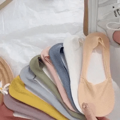 Calcetines Invisibles con Silicona Brallete - Kit de 5 Pares Calcetines