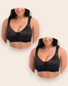 Brasier Reforzado Corrector Postural Brallete Max - Compra 1 y Llévate 2 2x Negro Brasier Bralette