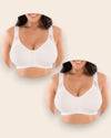 Brasier Reforzado Corrector Postural Brallete Max - Compra 1 y Llévate 2 2x Blanco Brasier Bralette