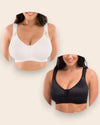 Brasier Reforzado Corrector Postural Brallete Max - Compra 1 y Llévate 2 Blanco + Negro Brasier Bralette