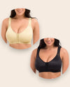 Brasier Reforzado Corrector Postural Brallete Max - Compra 1 y Llévate 2 Negro + Nude Brasier Bralette