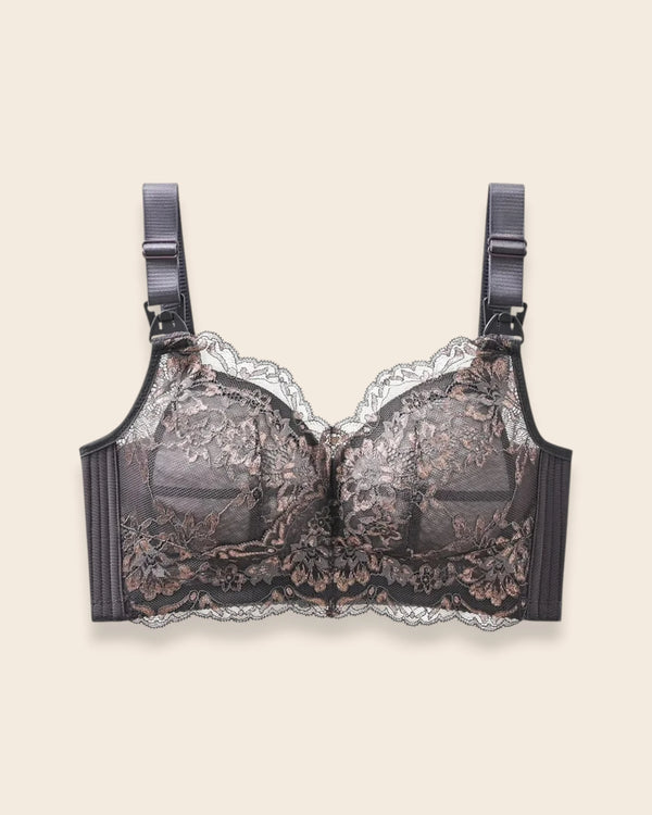 Brasier Longline Sin Varillas Soporte Alto Petunia - Brallete Gris Brasier Longline